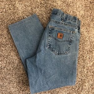 vintage Carhartt jeans! Size 32x32 cropped.